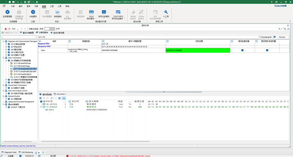 UDS Diagnostics Functionality