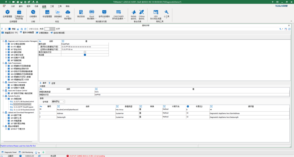 UDS Diagnostics Functionality