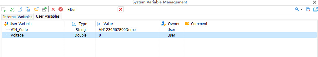flexible application of system variables 1 TSMaster