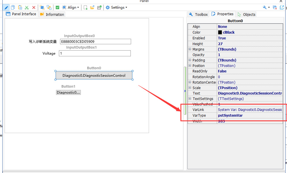 Flexible Application of System Variables in TSMaster Diagnostic Module