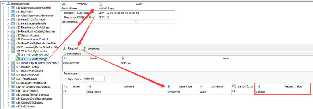 Flexible Application of System Variables in TSMaster Diagnostic Module